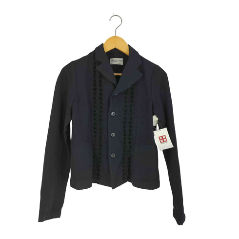 ローブドシャンブルコムデギャルソン robe de chambre COMME des GARCONS 90S 99AW AD1999 刺繍 ウールテーラードジャケット レディース