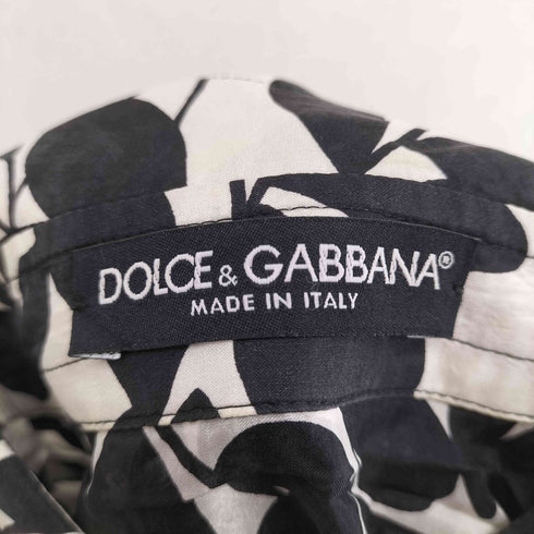 ドルチェアンドガッバーナ DOLCE&GABBANA ボタニカル柄 シルク シャツ レディース 40