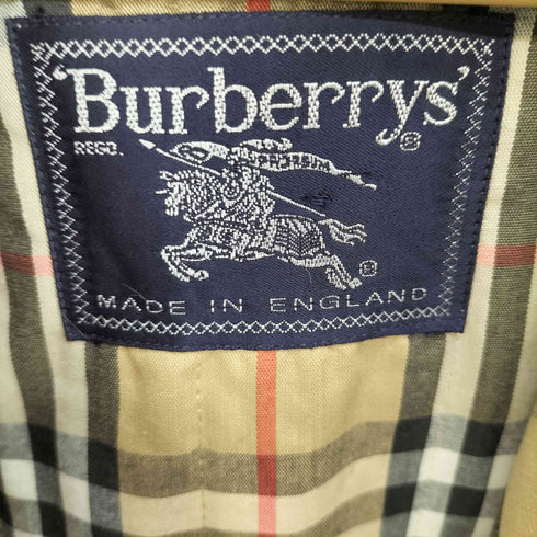 バーバリーズ BURBERRYS 70-80S 英国製 裏地ノバチェック 比翼ジップ 中綿 パテッド ジャケット メンズ