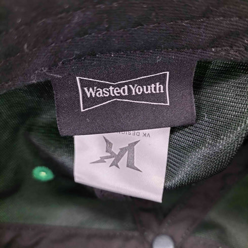 ウェイステッドユース WASTED YOUTH ロゴ刺繍 ナイロンキャップ メンズ
