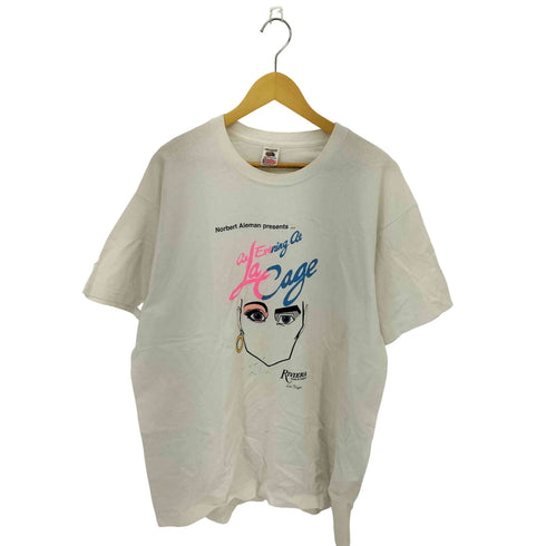 フルーツオブザルーム FRUIT OF THE LOOM 90s USA製 シングルステッチ プリント クルーネック半袖Tシャツ メンズ