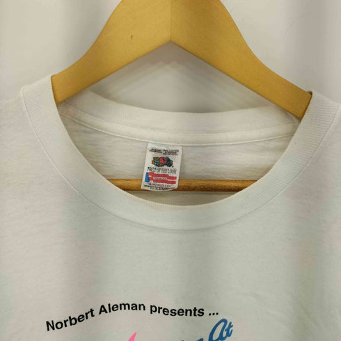 フルーツオブザルーム FRUIT OF THE LOOM 90s USA製 シングルステッチ プリント クルーネック半袖Tシャツ メンズ