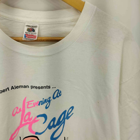 フルーツオブザルーム FRUIT OF THE LOOM 90s USA製 シングルステッチ プリント クルーネック半袖Tシャツ メンズ