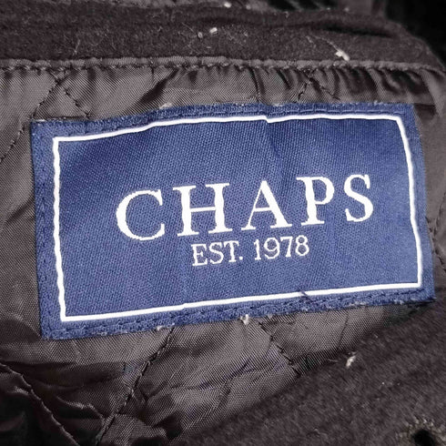 チャップス CHAPS ウールナイロン 裏地キルティング ウエストドローコード スタンドカラーコート メンズ 48