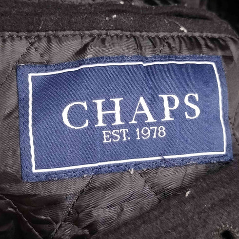 チャップス CHAPS ウールナイロン 裏地キルティング ウエストドローコード スタンドカラーコート メンズ DE:48