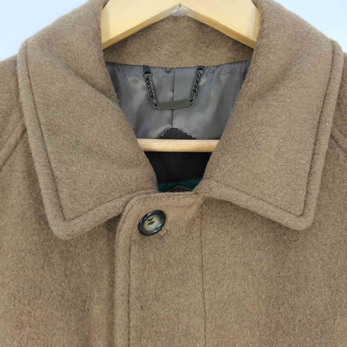 STRABELLTA ウールナイロン 比翼 ステンカラーコート メンズ import:M