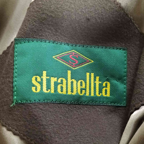 STRABELLTA ウールナイロン 比翼 ステンカラーコート メンズ import:M