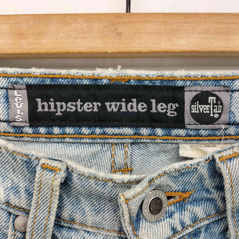 リーバイス Levis 90S USA製 SILVER TAB HIPSTER WIDE LEG シルバータブ ボタン裏573刻印 ワイド ストレート デニム パンツ メンズ