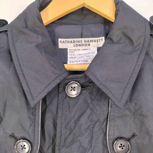 キャサリンハムネットロンドン KATHARINE HAMNETT LONDON キルティング トレンチコート メンズ import:L