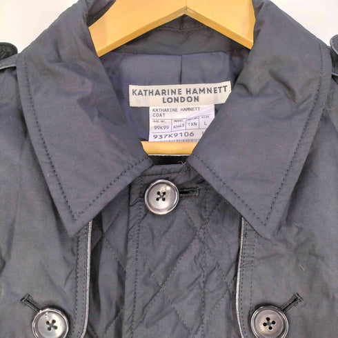 キャサリンハムネットロンドン KATHARINE HAMNETT LONDON キルティング トレンチコート メンズ import:L