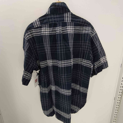 ラルフローレン RALPH LAUREN BLAKE ポニー 刺繍 シアー コットン S/S チェック シャツ メンズ LL