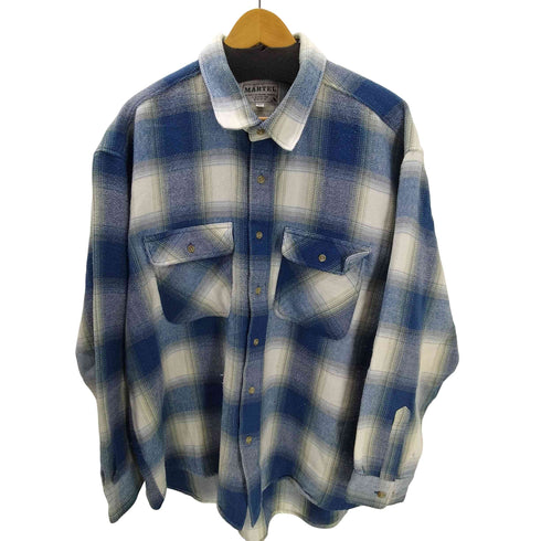 MARTEL オンブレチェック L/S フランネル シャツ ビッグサイズ メンズ 4L