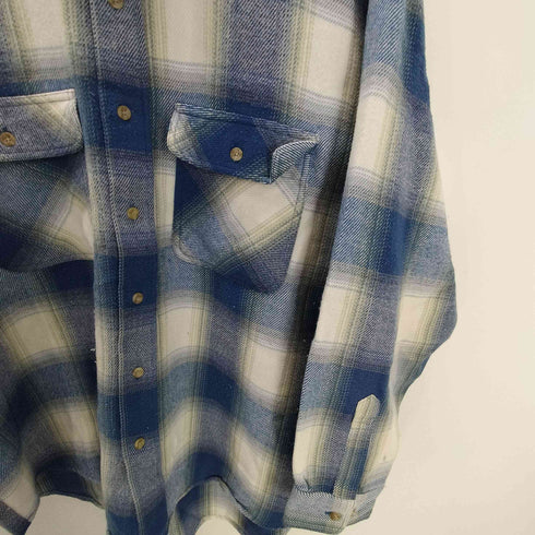 MARTEL オンブレチェック L/S フランネル シャツ ビッグサイズ メンズ 4L