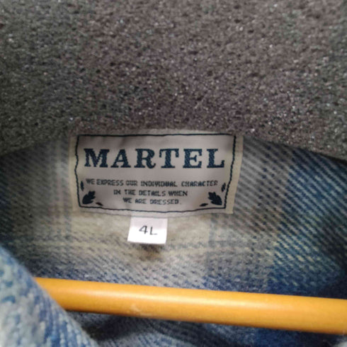 MARTEL オンブレチェック L/S フランネル シャツ ビッグサイズ メンズ 4L