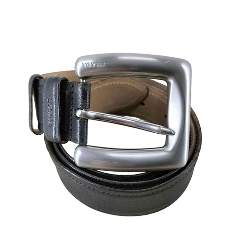 プラダ PRADA MADE IN ITALY レザーベルト メンズ 90/36