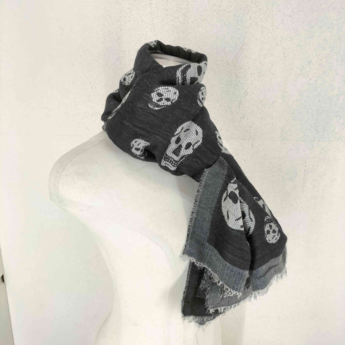 アレキサンダーマックイーン Alexander McQueen スカルデザイン スカーフ メンズ