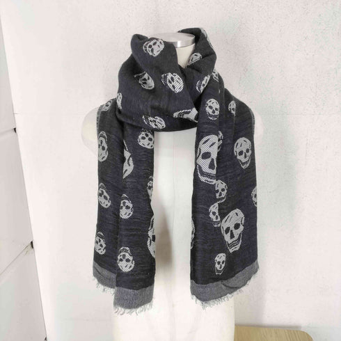 アレキサンダーマックイーン Alexander McQueen スカルデザイン スカーフ メンズ