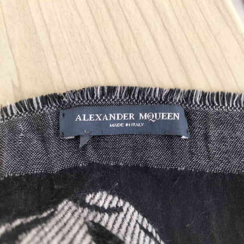 アレキサンダーマックイーン Alexander McQueen スカルデザイン スカーフ メンズ