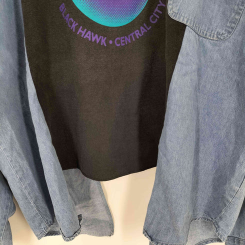 オニータ ONEITA 80-90s USA製 後期銀タグ POWER SWEATS リメイクスウェットプルオーバー メンズ JPN:L