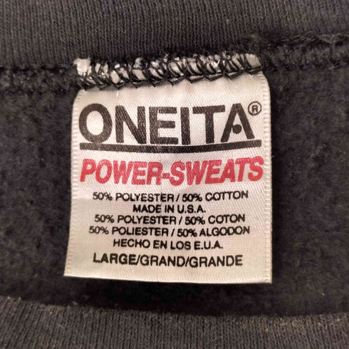オニータ ONEITA 80-90s USA製 後期銀タグ POWER SWEATS リメイクスウェットプルオーバー メンズ JPN:L