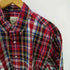エディーバウアー Eddie Bauer 90-00S 白タグ マドラスチェック ボタンダウン S/S シャツ メンズ import:L
