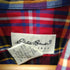 エディーバウアー Eddie Bauer 90-00S 白タグ マドラスチェック ボタンダウン S/S シャツ メンズ import:L