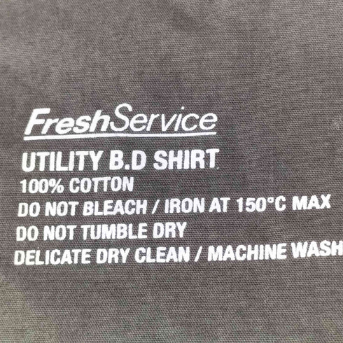フレッシュサービス Fresh Service 24SS UTILITY L/S B.D SHIRT ユーティリティ ロングスリーブ ボタンダウンシャツ メンズ ONE SIZE