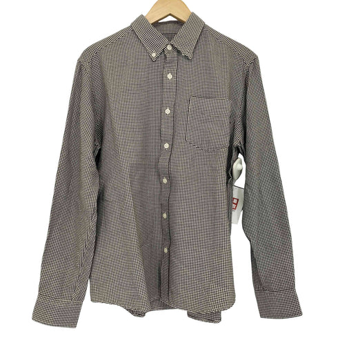 エディーバウアー Eddie Bauer 千鳥柄ボタンダウンシャツ メンズ JPN:S