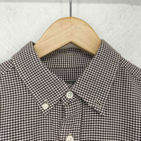 エディーバウアー Eddie Bauer 千鳥柄ボタンダウンシャツ メンズ JPN:S