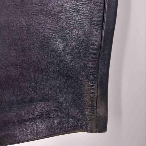 LEATHER CONNECTION 裏地メッシュ レザー バイカーパンツ メンズ 32inch 32