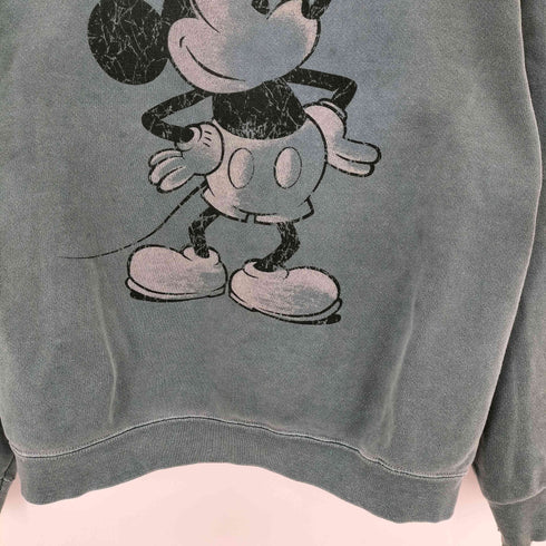 USA製 フェード キャラクタープリントクルーネックスウェット メンズ