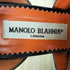 マノロブラニク MANOLO BLAHNIK レザーミュールヒールパンプス レディース 37