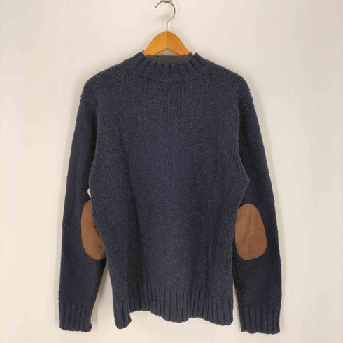 ポロバイラルフローレン Polo by RALPH LAUREN 90S アルパカ混 エルボーパッチ vネックニット ポニー無 メンズ import:L
