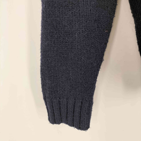 ポロバイラルフローレン Polo by RALPH LAUREN 90S アルパカ混 エルボーパッチ vネックニット ポニー無 メンズ import:L