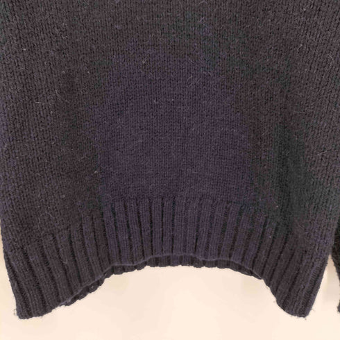 ポロバイラルフローレン Polo by RALPH LAUREN 90S アルパカ混 エルボーパッチ vネックニット ポニー無 メンズ import:L