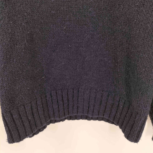 ポロバイラルフローレン Polo by RALPH LAUREN 90S アルパカ混 エルボーパッチ vネックニット ポニー無 メンズ import:L