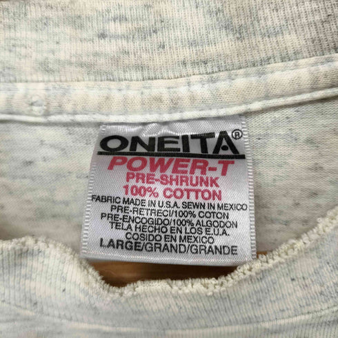 オニータ ONEITA USA製 袖裾シングル カエルプリント カットソー メンズ import:L