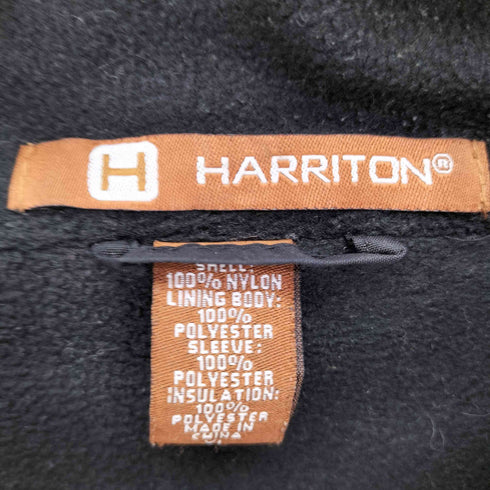 ハリトン HARRITON 企業刺繍ロゴ ジップアップジャケット メンズ import:XL
