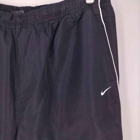 ナイキ NIKE 00S 裏地キルティング スウッシュロゴ 裾ジップ ナイロンパンツ メンズ XXL