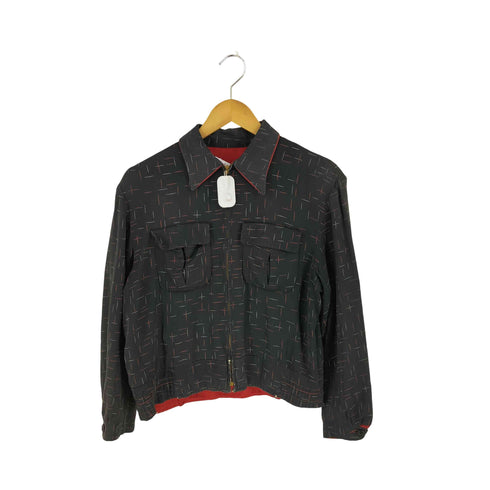 レーヨン ギャバジャン リバーシブル 柄 メンズ