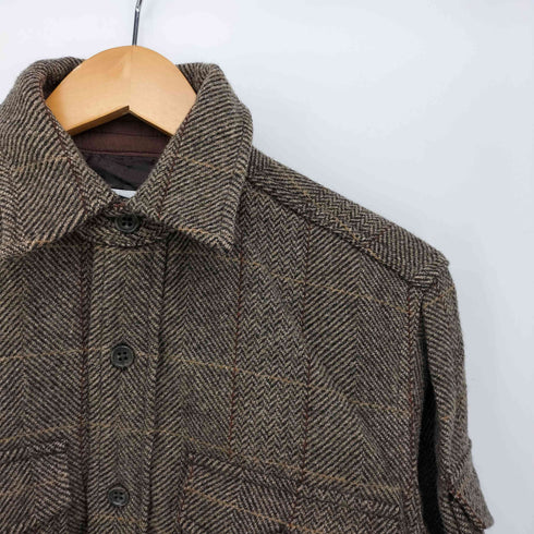 エンジニアードガーメンツ Engineered Garments 旧タグ チンスト ヘリンボーン CPO シャツ メンズ JPN:XS