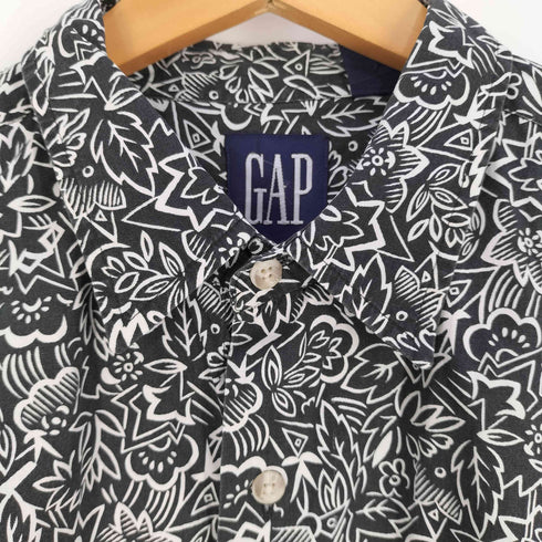 ギャップ Gap 90s OLD 総柄 コットンシャツ メンズ import:L