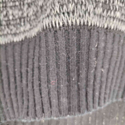 Alan Stuart 鷲 アニマル刺繍 切替 アクリル クルーネック ニット メンズ import:XL