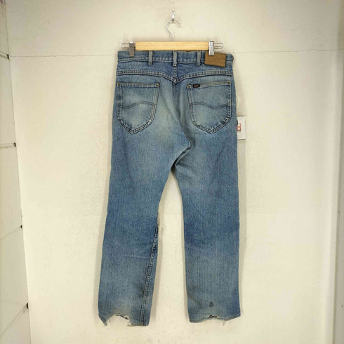 リー Lee 80S USA製 ユニオンチケット デニムパンツ 襤褸 メンズ 34×32