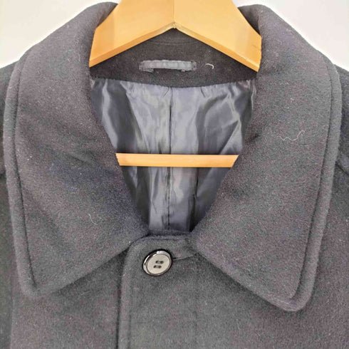 INCA CAMEL ウールカシミヤ 比翼 ステンカラーコート メンズ LL