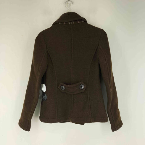 バーバリーブルーレーベル BURBERRY BLUE LABEL 裏地チェック ピーコート レディース 38