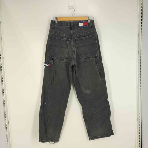 トミージーンズ tommy jeans メキシコ製 後染めブラック ロゴパッチ デニム ペインターパンツ メンズ 29/32