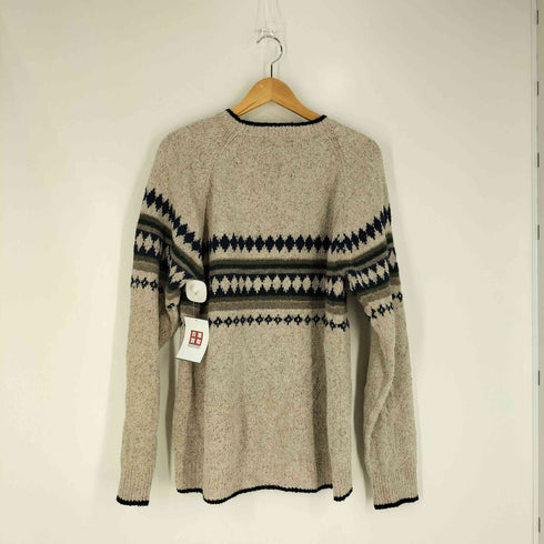 チャップスラルフローレン CHAPS RALPH LAUREN 90S HAND FRAMED ナイロンウール混 ネイティブ シルクニット メンズ import:L