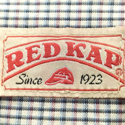 レッドキャップ RED KAP ギンガムチェック ポケット 長袖シャツ メンズ 3XL