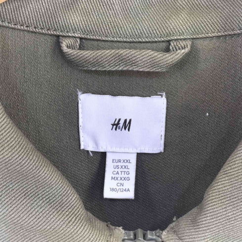 エイチアンドエム H&M コットン ツイルショート ジャケット メンズ import:XXL